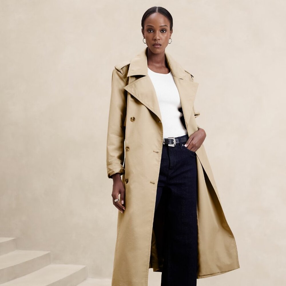 NWT: Oversized Trench Coat (XXS petite)